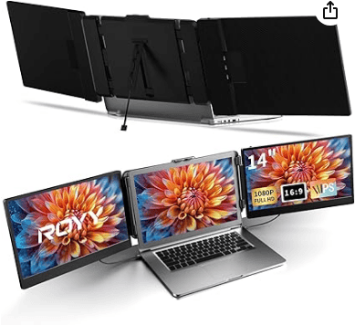 Laptop Screen Extender Triple Monitor for portable productivity